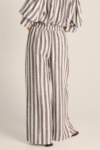 Fate & Becker Saskia Pant - Brown Stripe [sz:size 10]