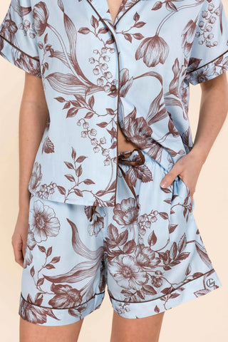 Gingerlilly Domenica  Cotton Sateen Short Set [sz:small]