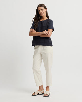 Yarra Trail Lacet Tee - Navy [sz:medium]