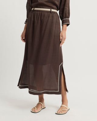 Yarra Trail Grace Skirt - Coco [sz:size 8]