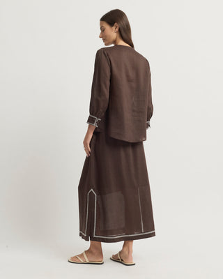 Yarra Trail Grace Skirt - Coco [sz:size 8]