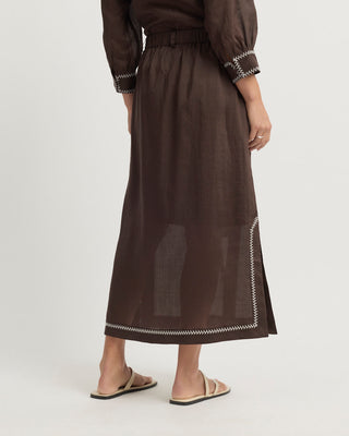 Yarra Trail Grace Skirt - Coco [sz:size 8]