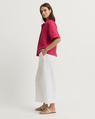 Yarra Trail Tirari Lace Shirt - Raspberry [sz:size 12]