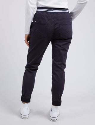 Elm Jogger Margo Navy - Pink Poppies 