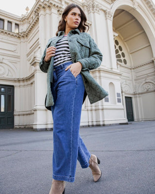 Elm Jean Izzy Wide Leg - Dark Blue Wash - Jeans