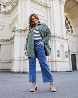 Elm Jean Izzy Wide Leg - Dark Blue Wash - Jeans