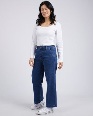 Elm Jean Izzy Wide Leg - Dark Blue Wash - Jeans