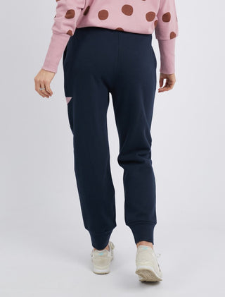 Elm Pant Rising Star Lounge Sapphire - Pink Poppies 