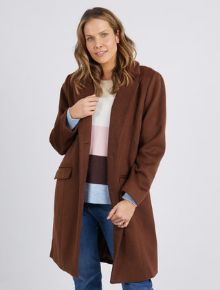 Elm Coat Tamsin Chocolate [sz:small]