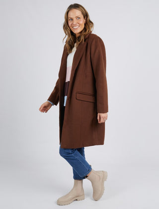 Elm Coat Tamsin Chocolate [sz:small]