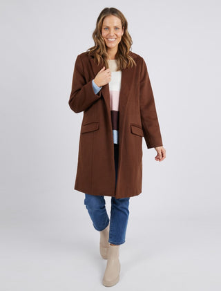 Elm Coat Tamsin Chocolate [sz:small]