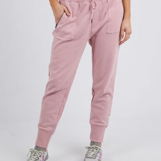 Elm Trackpant Cosy Dusty Pink - Pink Poppies 