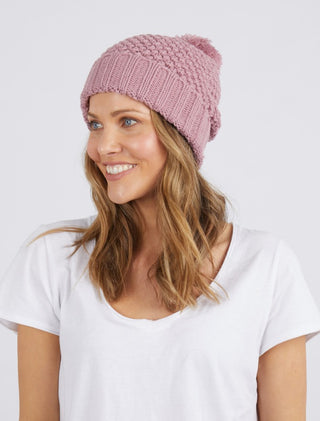 Elm Beanie Berry - Pink Poppies 