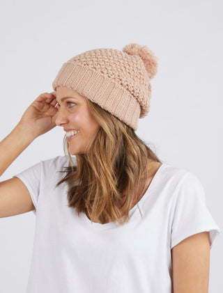 Elm Beanie Berry - Pink Poppies 