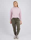 Elm Avery Roll Neck Heather - Pink Poppies 
