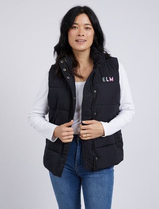 Elm Vest Puffer Core Black [sz:small]