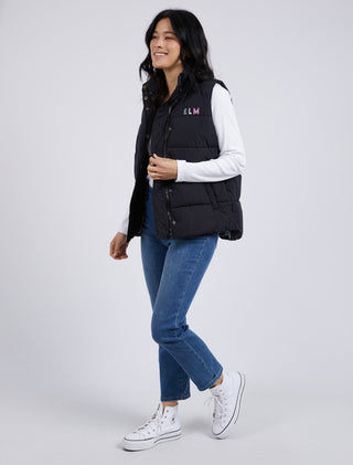 Elm Vest Puffer Core Black [sz:small]