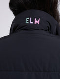 Elm Vest Puffer Longline Black [sz:small]