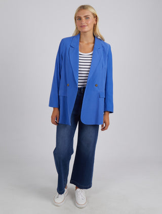 Elm Blazer Rhiannon Royal Blue - Pink Poppies 