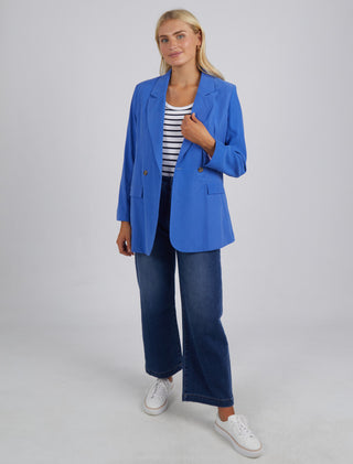 Elm Blazer Rhiannon Royal Blue - Pink Poppies 