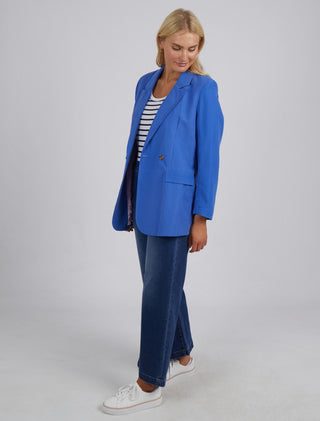 Elm Blazer Rhiannon Royal Blue - Pink Poppies 