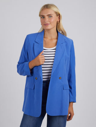 Elm Blazer Rhiannon Royal Blue - Pink Poppies 