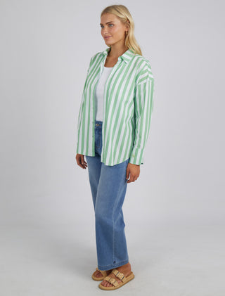 Elm Shirt Delia Stripe - Pink Poppies 