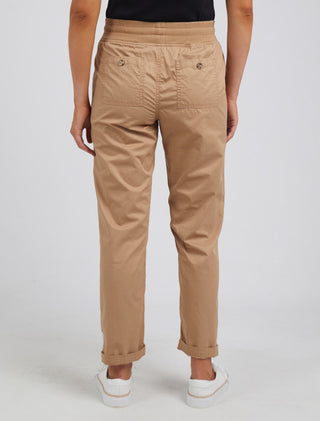 Elm Jogger Pant Carrie Mocha - Pink Poppies 