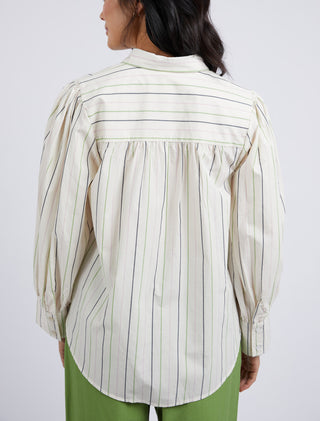 Elm Shirt Sorrel Stripe Ls [sz:size 10]