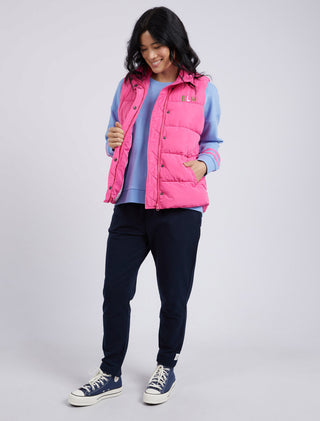 Elm Puffer Vest Core Shocking Pink [sz:small]