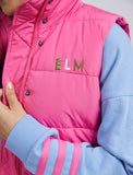 Elm Puffer Vest Core Shocking Pink [sz:small]