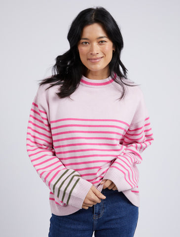 Elm Knit Penny Pink Stripe [sz:small]