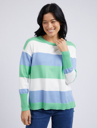 Elm Knit Hallie Stripe Meadow [sz:small]