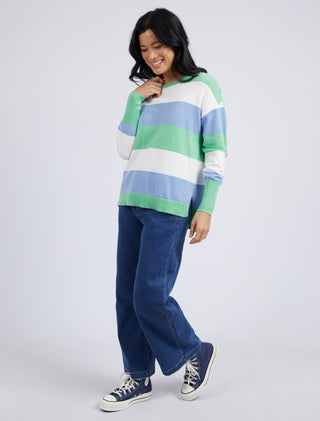 Elm Knit Hallie Stripe Meadow [sz:small]