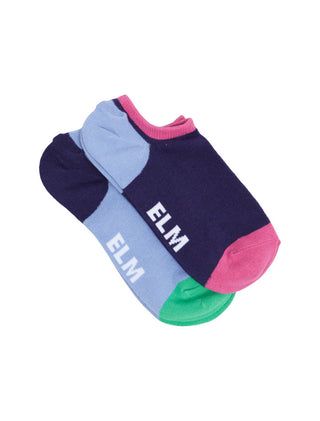 Elm Socks No Show 2pc - Orbit