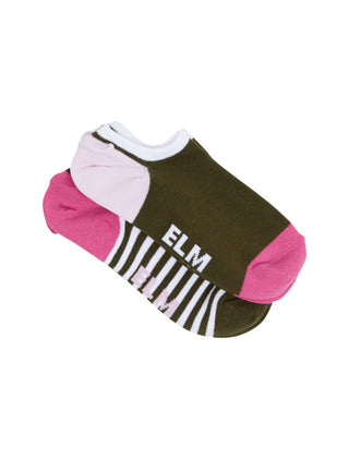 Elm Socks No Show 2pc - Gem