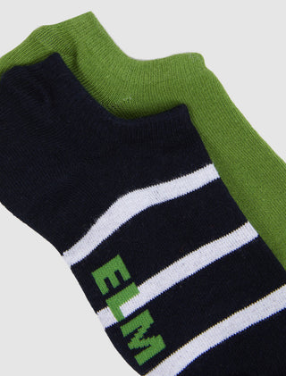 Elm Socks No Show 2pc Shining