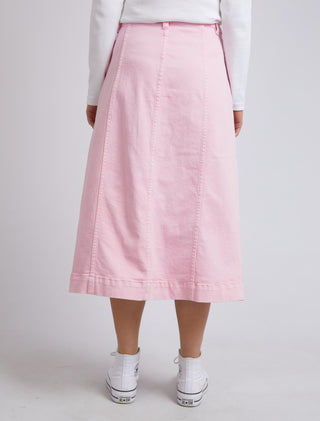 Elm Skirt Florence Button Thru Splendid Pink [sz:size 10]