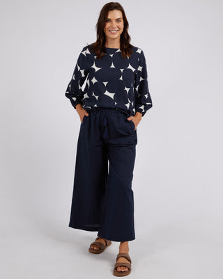 Elm Top Demi Spot Navy [sz:size 10]