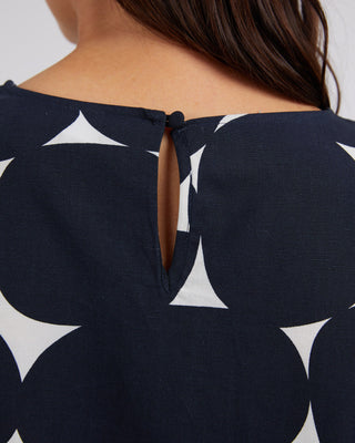 Elm Top Demi Spot Navy [sz:size 10]