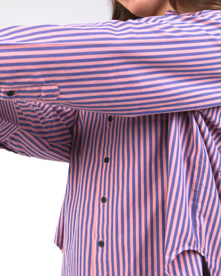 Elm Shirt Lila Stripe - French Blue & Charm Pink Stripe [sz:size 10]