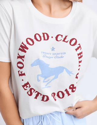 Foxwood Tee Est 2018 Vintage White - Tees