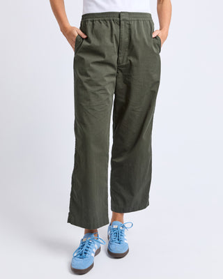 Elm Pant Relaxed Ankle - Khaki [sz:size 10]