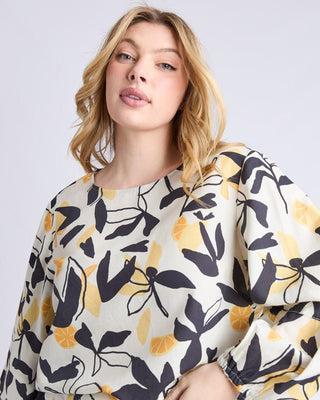Elm Top Limone Print - Tops
