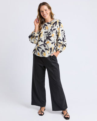 Elm Top Limone Print - Tops