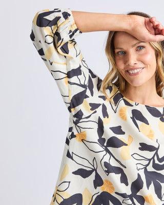 Elm Top Limone Print - Tops