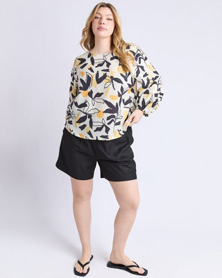 Elm Top Limone Print - Tops