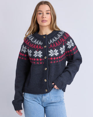 Foxwood Knit Verbier Crew -  Dark Sapphire [sz:size 10]