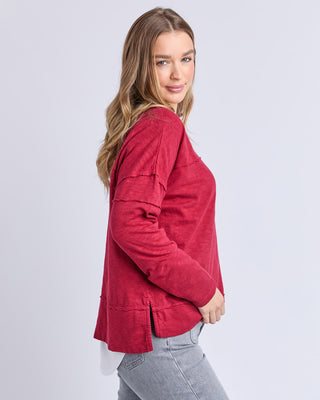 Foxwood Jayne Throw On Top - Rhubarb Red [sz:size 8]