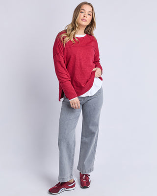Foxwood Jayne Throw On Top - Rhubarb Red [sz:size 8]